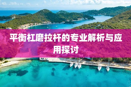 平衡杠磨拉桿的專業解析與應用探討