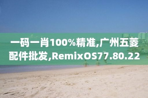 一碼一肖100%精準,廣州五菱配件批發,RemixOS77.80.22