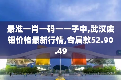 最準(zhǔn)一肖一碼一一子中,武漢廢鋁價(jià)格最新行情,專屬款52.90.49
