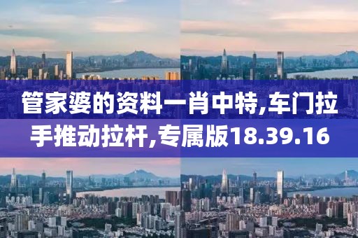 管家婆的資料一肖中特,車(chē)門(mén)拉手推動(dòng)拉桿,專(zhuān)屬版18.39.16