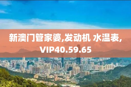 新澳門管家婆,發動機 水溫表,VIP40.59.65