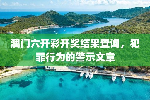 澳門六開彩開獎結(jié)果查詢，犯罪行為的警示文章